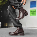 MEN'S THICK HEEL RETRO CHELSEA BOOTS 93913929YL