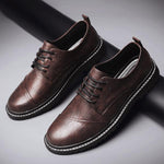 MEN'S STYLISH BUSINESS LACE-UP DRESS SHOES 87194186S