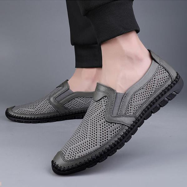 MEN'S MESH SOFT SOLE NON-SLIP CASUAL SLIP-ON SHOES 17634430S