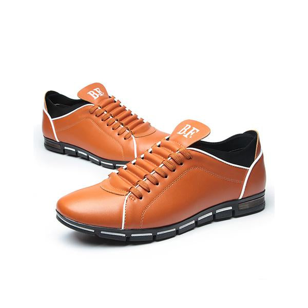 MEN'S RETRO CASUAL LACE UP LEATHER SHOES 67977352YL