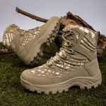 MEN'S OUTDOOR WEAR-RESISTANT HIGH TOP LACE UP BOOTS 34760589YL