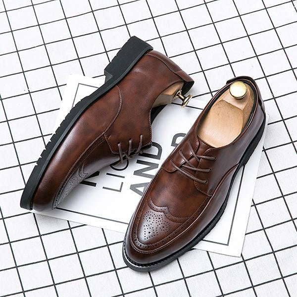 MEN'S BUSINESS DRESS CASUAL LEATHER SHOES 00036334YL