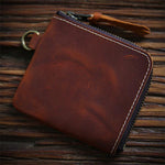 MEN'S RETRO SHORT ZIPPERED COIN PURSE 32441473S