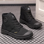 MEN'S RETRO HIGH TOP LACE UP CANVAS SHOES 97234868S