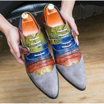 MEN'S POINTED CASUAL LEATHER SHOES 72259463YL