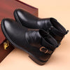 MEN'S CASUAL RETRO BELT BUCKLE BOOTIES 43610906S