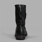 MEN'S ROUND TOE SIDE ZIPPER RETRO BOOTS 67162883YL