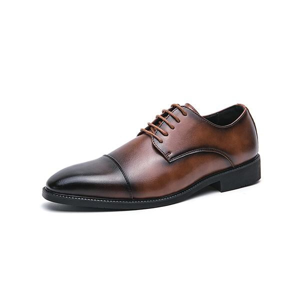 MEN'S RETRO LACE UP BUSINESS LEATHER SHOES 47801378YL