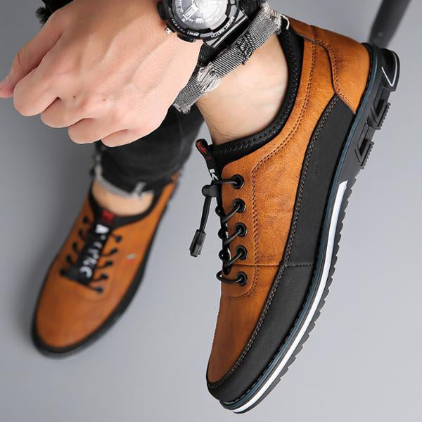 MEN'S CASUAL CONTRAST COLOR EMBROIDERY CASUAL SHOES 26654633S