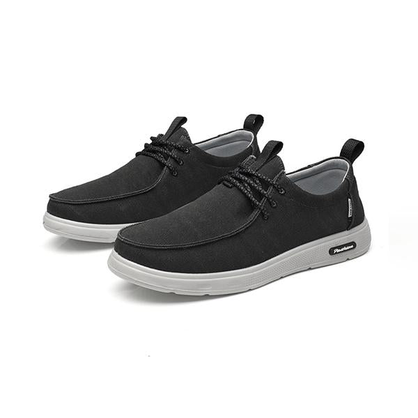 MEN'S BREATHABLE LACE-UP CASUAL CANVAS SHOES 01559636S