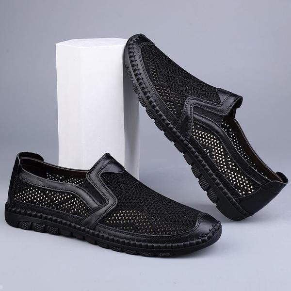 MEN'S MESH SOFT SOLE NON-SLIP CASUAL SLIP-ON SHOES 17634430S