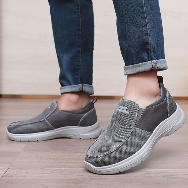 MEN'S BREATHABLE CANVAS LOOSE CASUAL SHOES 13951191S