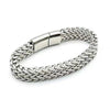 MEN'S TITANIUM STEEL STAINLESS STEEL DOUBLE ROW SQUARE CHAIN MAGNETIC BUCKLE BRACELET 70916637YL