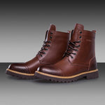 MEN'S FASHION CASUAL OUTDOOR LACE-UP ANKLE BOOTS 72686442S