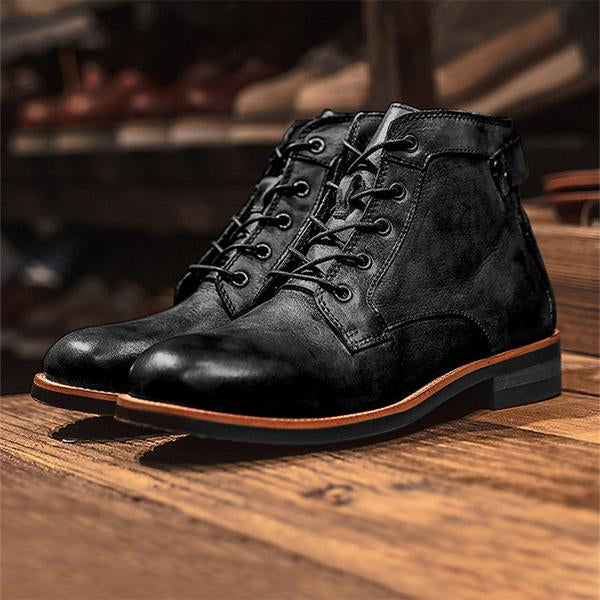 MEN'S RETRO CASUAL LACE-UP BOOTS 20802184YL