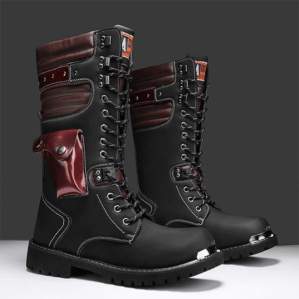 MEN'S METAL DESIGN BIKER BOOTS 63438032YL