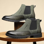 MEN'S RETRO CARVED SIMPLE CHELSEA BOOTS 19346590S