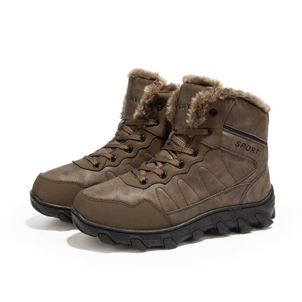 MEN'S WATERPROOF SNOW BOOTS WARM LINED NON SLIP HIKING BOOT 63435916YL