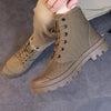 MEN'S RETRO HIGH TOP LACE UP CANVAS SHOES 97234868S