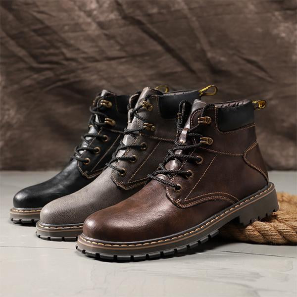 MEN'S CASUAL LACE UP OUTDOOR WORK STYLE BOOTS 88200417S