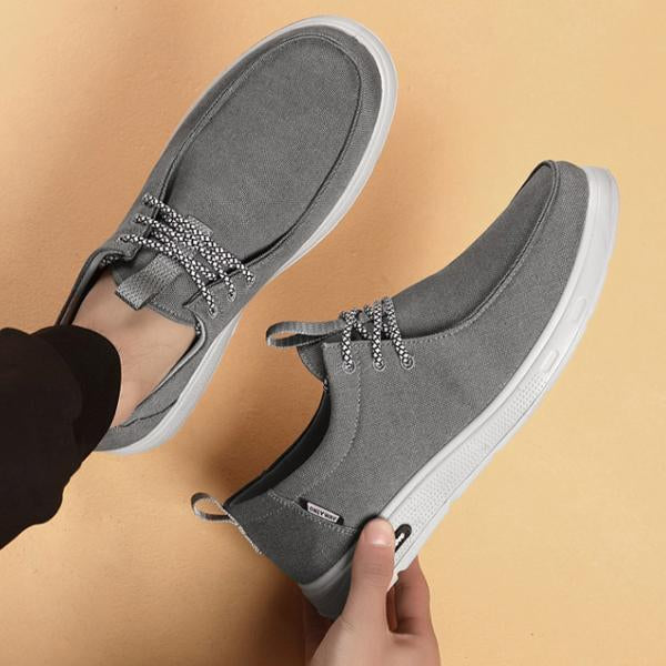 MEN'S VERSATILE SOFT-SOLED LACE-UP CASUAL CANVAS SHOES 82480151S