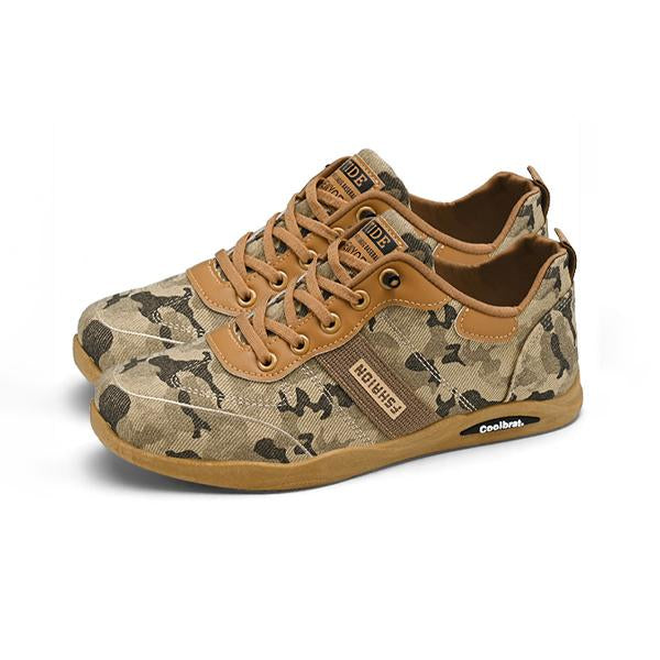 MEN'S RETRO CAMOUFLAGE CASUAL FLAT SNEAKERS 11410527S