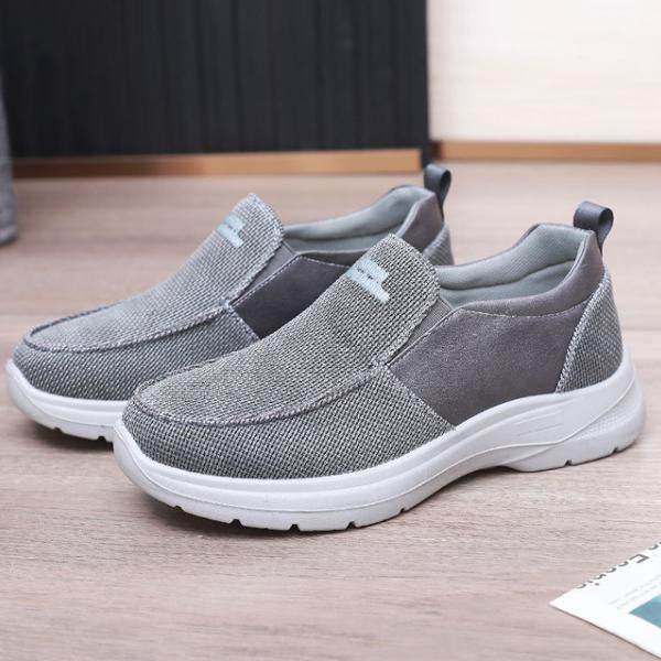 MEN'S BREATHABLE CANVAS LOOSE CASUAL SHOES 13951191S