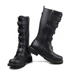 MEN'S ZIPPER HIGH CUT CASUAL LEATHER BOOTS 19642397YL