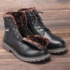 MEN'S CASUAL WARM PLUSH OUTDOOR LACE UP BOOTS 89915640S