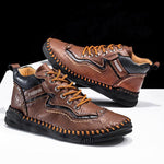 MEN'S HAND-STITCHED SOFT-SOLED HIKING CASUAL SHOES 88450351S