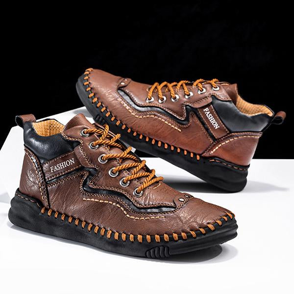 MEN'S HAND-STITCHED SOFT-SOLED HIKING CASUAL SHOES 88450351S