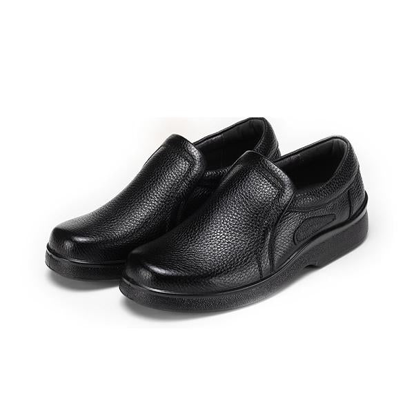 MEN'S BLACK SOFT LEATHER SHOES 54022497YL