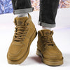 MEN'S CASUAL SUEDE RUBBER SOLE LACE UP SNOW BOOTS 65561595S