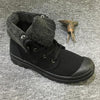 MEN'S CASUAL HIGH TOP PLUSH CANVAS COTTON BOOTS 32375295S