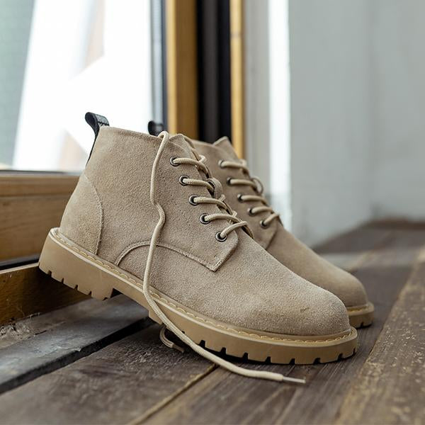 MEN'S CASUAL SUEDE NON-SLIP LACE-UP BOOTS 42308135S