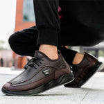 MEN'S CASUAL PLUSH THICK-SOLED SNEAKERS 54037162S