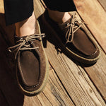 MEN'S LACE-UP CASUAL RUBBER-SOLE DERBY SHOES 05162593S