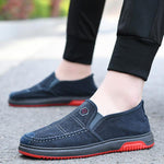 MEN'S CASUAL SLIP-ON WORK LIGHTWEIGHT CANVAS SHOES 91298955S