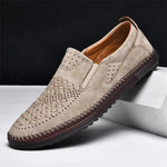 MEN'S FLAT HAND-SEWN SLIP-ON CASUAL SHOES 89090104S