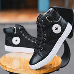 MEN'S DAILY HIGH-TOP CASUAL CANVAS SHOES 38076484S