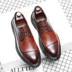 MEN'S RETRO LACE-UP CASUAL WEDDING SHOES 88070022S