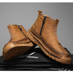 MEN'S RETRO SIDE ZIPPER WORKWEAR BOOTS 23901290YL