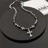 MEN'S CROSS PENDANT TITANIUM STEEL NECKLACE 71294258YL