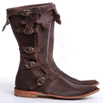 MEN'S MEDIEVAL RETRO LEATHER BOOTS 67668447YL