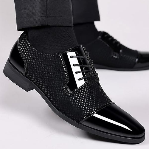 MEN'S BUSINESS POINTED TOE GROOM DRESS SHOES 66239026S