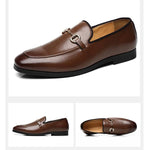 MEN'S SOFT LEATHER BUSINESS LOAFERS 16780526YL