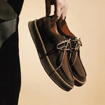 MEN'S LACE-UP CASUAL RUBBER-SOLE DERBY SHOES 05162593S