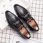 MEN'S STYLISH STONE PATTERN ELEGANT DRESS SHOES 98464768S