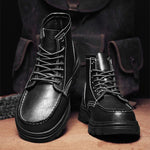 MEN'S RETRO BIKER LACE UP BOOTS 31779722YL