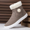 MEN'S FASHION PLUSH SIDE ZIPPER ANKLE SNOW BOOTS 03174802S